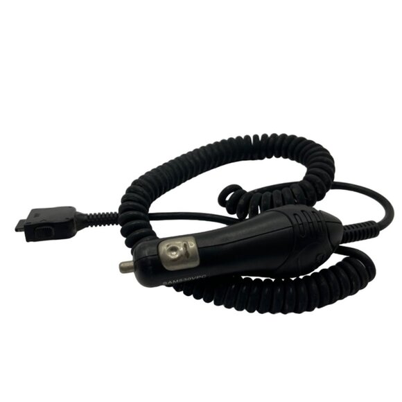 Samsung Car Charger SAM530VPC Black Coiled Cord For Samsung Phones 67h - Picture 1 of 3